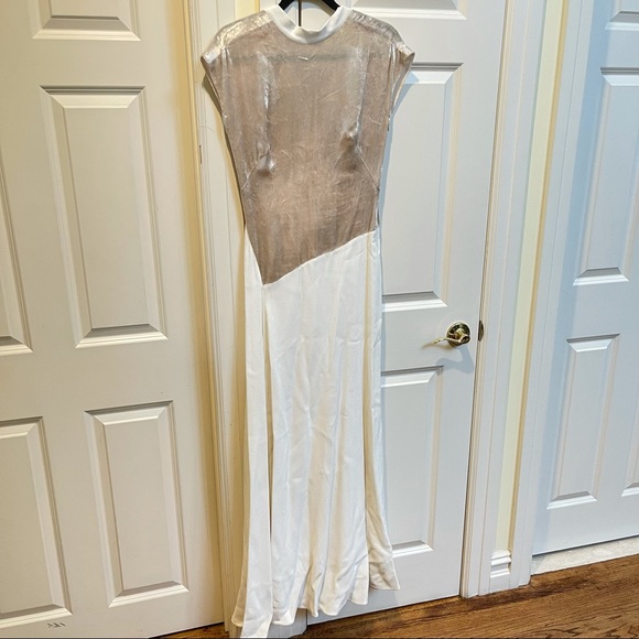 3.1 Phillip Lim Dresses & Skirts - 3.1 Phillip Lim Velvet Panels Maxi Dress In White